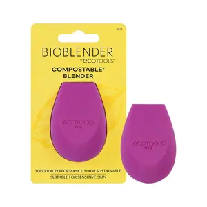 Ecotools Bioblender Makeup Sponge, Compostable Makeup Blender, for Liquid & Cream Foundation, Sustainable, Seamless Application, Eco-Friendly Beauty Sponge, Cruelty-Free & Latex Free, 1 Count Paris Presents Incorporated