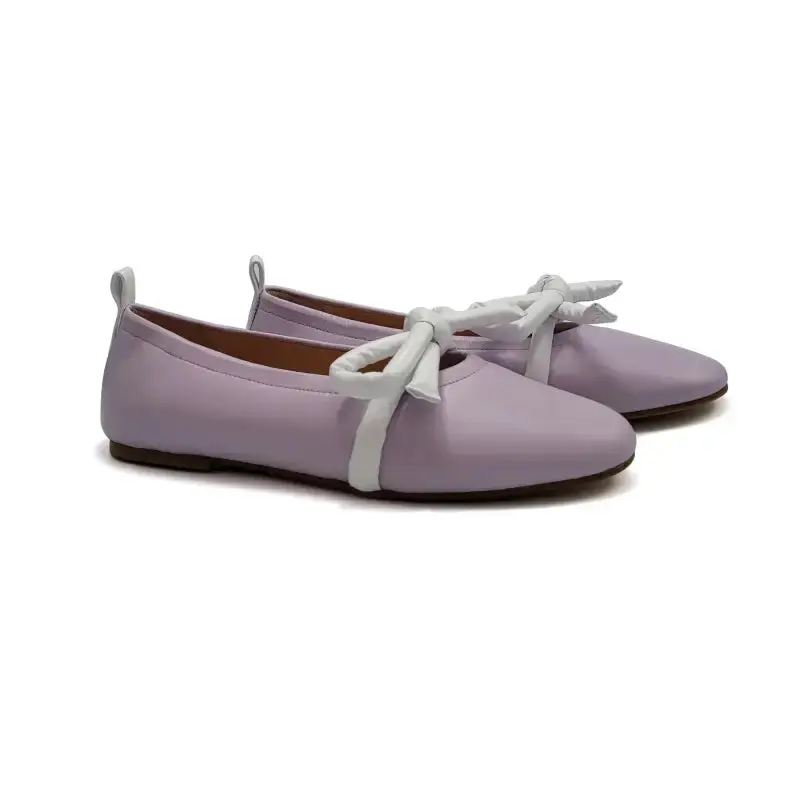 Ruth Secret Lilac Bow Ballet Flat