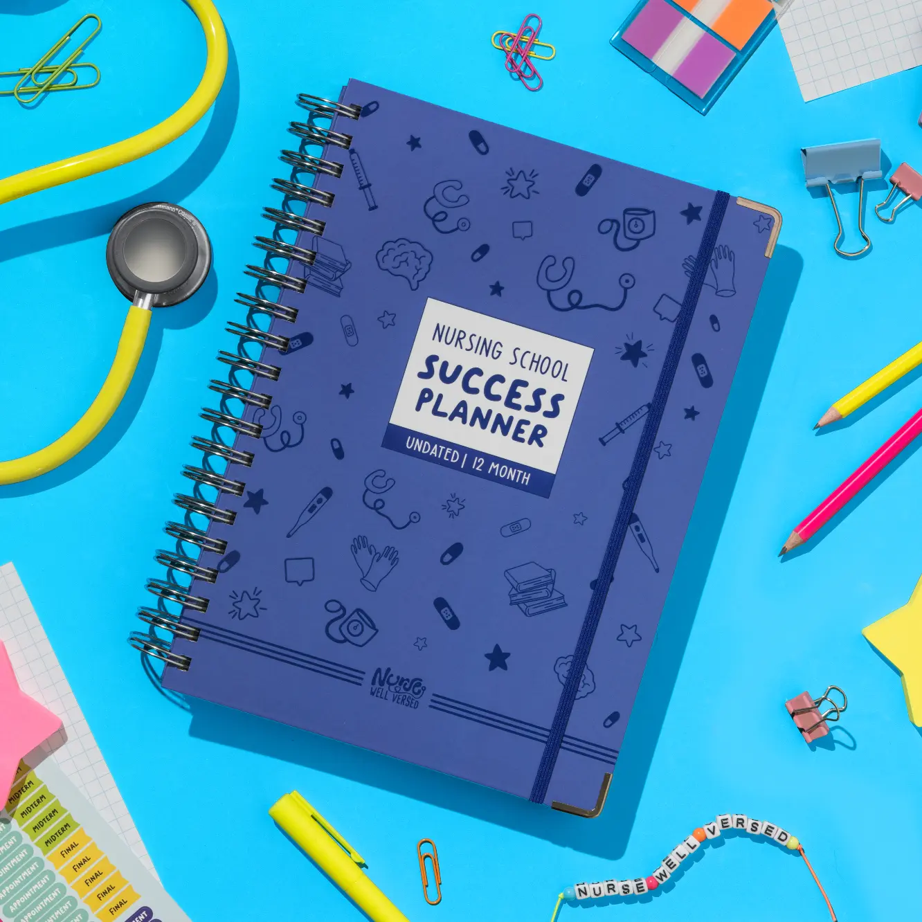 Nursing School Success Planner | Undated | 12 Month | Monthly + Weekly Nursing School Success Planner | Undated | 12 Month | Monthly + Weekly