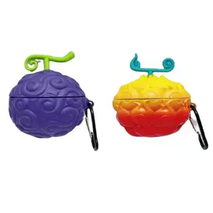 3D Cute cartoon Devil Fruit Earphone Case Airpods Pro/4/2/3 Harajuku Anime Airpods Case Bluetooth Headset Protective Cover Toys