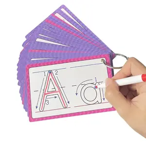 26 Letter Sound Flashcards Set, Reusable Cvc Word Learning, Abc Writing Practice, Educational Toy, Paper Material, Home School Supplies, Flashcards Learning Alphabet