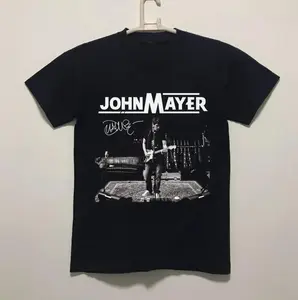 John Mayer Black Collection Singer Men T-Shirt Size S-6XL, All Colors, Gift for Women Men, Made In USA, US Size S-6XL, 100% cotton, Classic Fit, Unisex T-Shirt