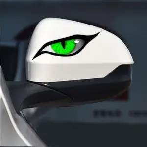 1 Pair Car Stickers Personality Eye Car Decal, Devil Eyes Sticker for Auto Car Side Mirror L+R Rearview, Bumpers, Window, Waterproof Eyes Decals Stickers Fit for All Cars Motorcycle