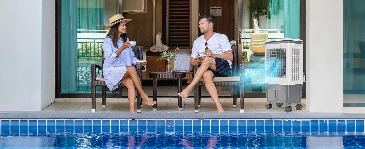 [FLASH SALE] ROVSUN 5.2 Gal Portable Evaporative Air Cooler with Remote Control