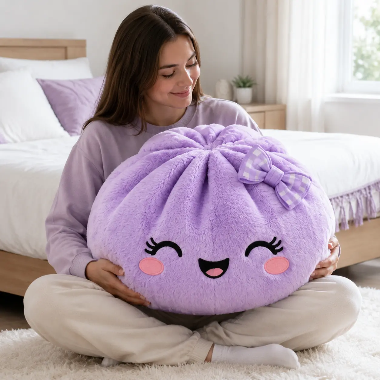 Lulu- Lavender Dumpling Pillow