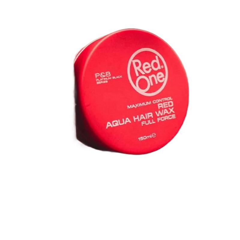 RedOne Aqua Hair Wax - Red Container - Haircare Product for Styling and Care - Gel Gentle Vitamins