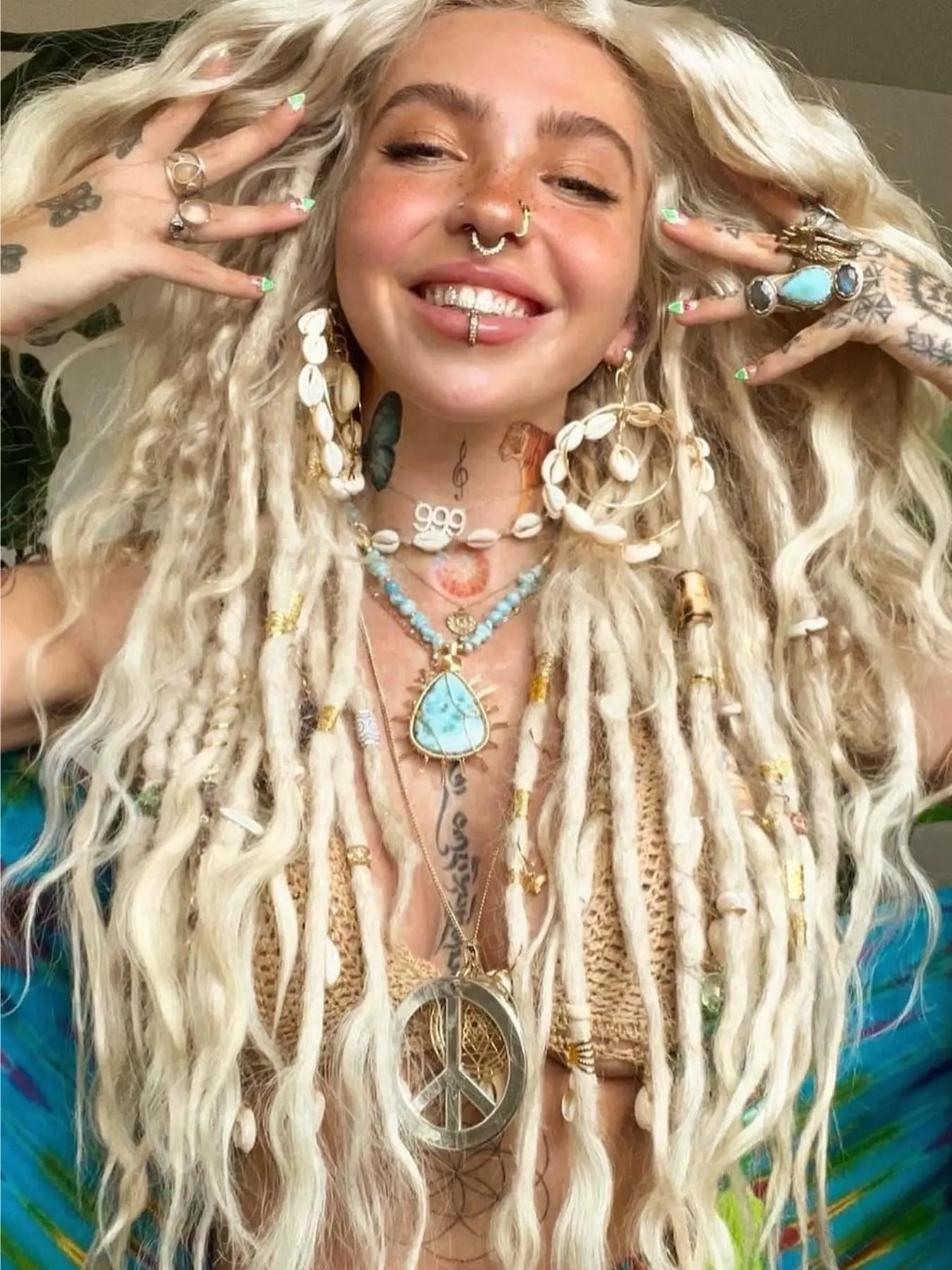 10 Strands 24 Inch Synthetic Dreadlock Extensions, Handmade Crochet Dreads Single Ended Dreads for Women for Daily, Cosplay, Anime Or Costume Party, Bohemian Braided Wig, Synthetic Braids, Synthetic Braided Hair, Boho Locs, Braided Design