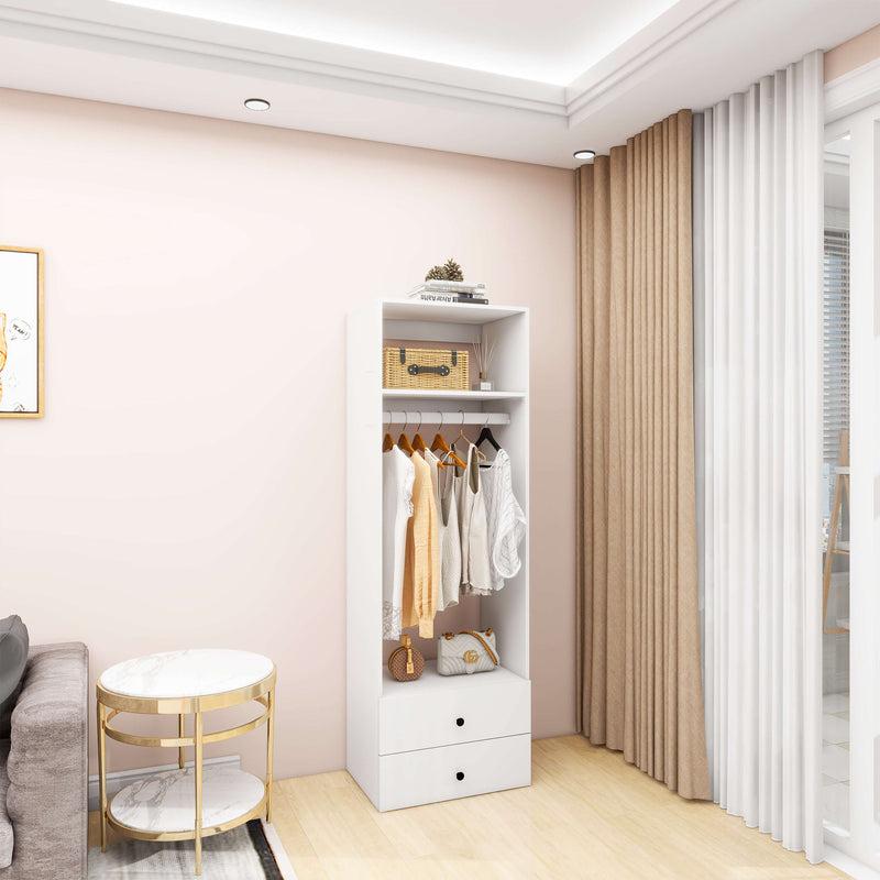 2 Modular Wooden Closet System