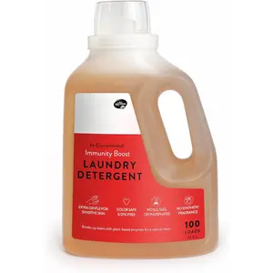 Immunity Boost Liquid Laundry Detergent 50oz by Revive Essential Oils - Ultra Concentrated, Synthetic  Free, Stain Fighting, Essential Oils