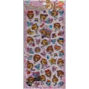Crux Vintage Puri Puri Princess Rare Puffy Sticker Sheet