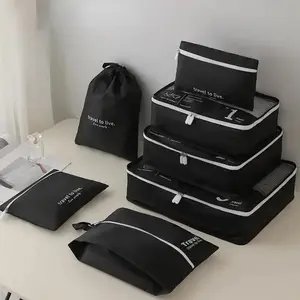 7-Piece Travel Organizer Set, Clothing and Shoes Storage Bags, Luggage Sorting and Organization, Essential Travel Accessories
