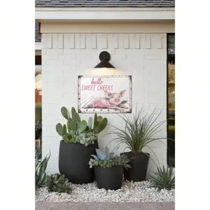 Aluminum Funny Pig Bathroom Wall Decor Farmhouse Toilet Sign 12x8 Inch Home Decor Aluminum Sign for Bathroom Bedroom Kitchen Living Room Bathroom Decorations