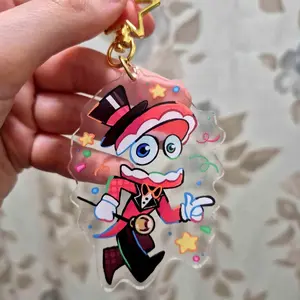 Acrylic Caine TADC inspired Keychain