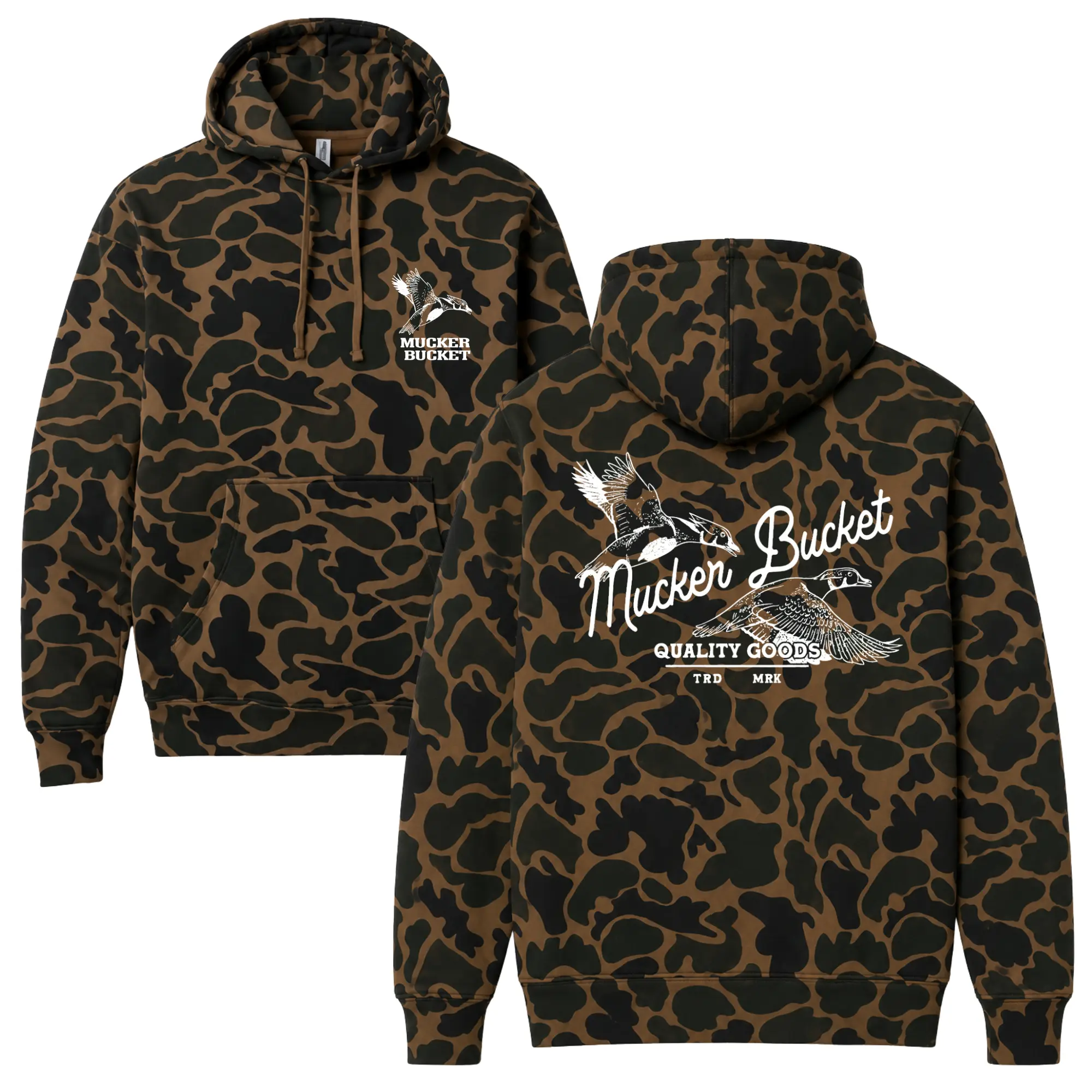 Wood Duck Camo Hoodie For Men And Women, Duck Camo Shirt, Hunting Hoodie, Camo Pattern Hunting Hoodie, Gift For Men