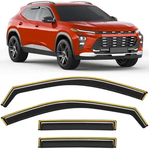 in-Channel Rain Guard Fit for 2024 2025 2026 Chevy Trax Extra-Thick Window Rain Guards Extra Durable Window Deflectors Window Vent Visors Vent Low-Profile Shades Exterior Car Accessories