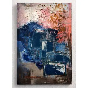 Paula Vedia — LA GRIETA,  Gestural Abstract Acrylic Painting, from the series Origen