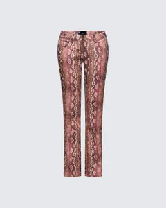 Athena Natural Snake Print Jeans