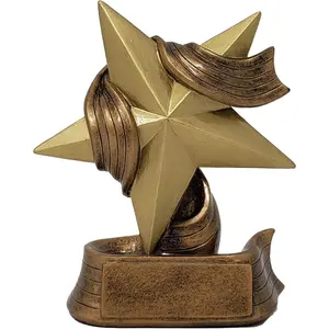 Trophy - 5 or 7 Inch Tall |   Award | Employee Superstar Recognition Trophy - Engraved Plate  Request