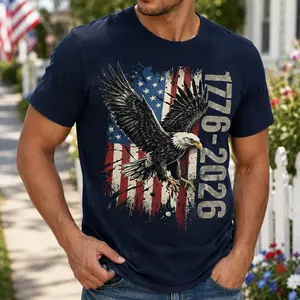 America 250 Shirt, USA Flag Eagle Shirt, 1776-2026 Patriotic Shirt, USA 250 Years of Freedom Shirt, 1776-2026 Shirt, 4th of July Tshirt, Semiquincentennial Tee, Fourth of July Gift