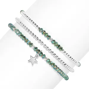 Petite Crystal Trio Bracelets