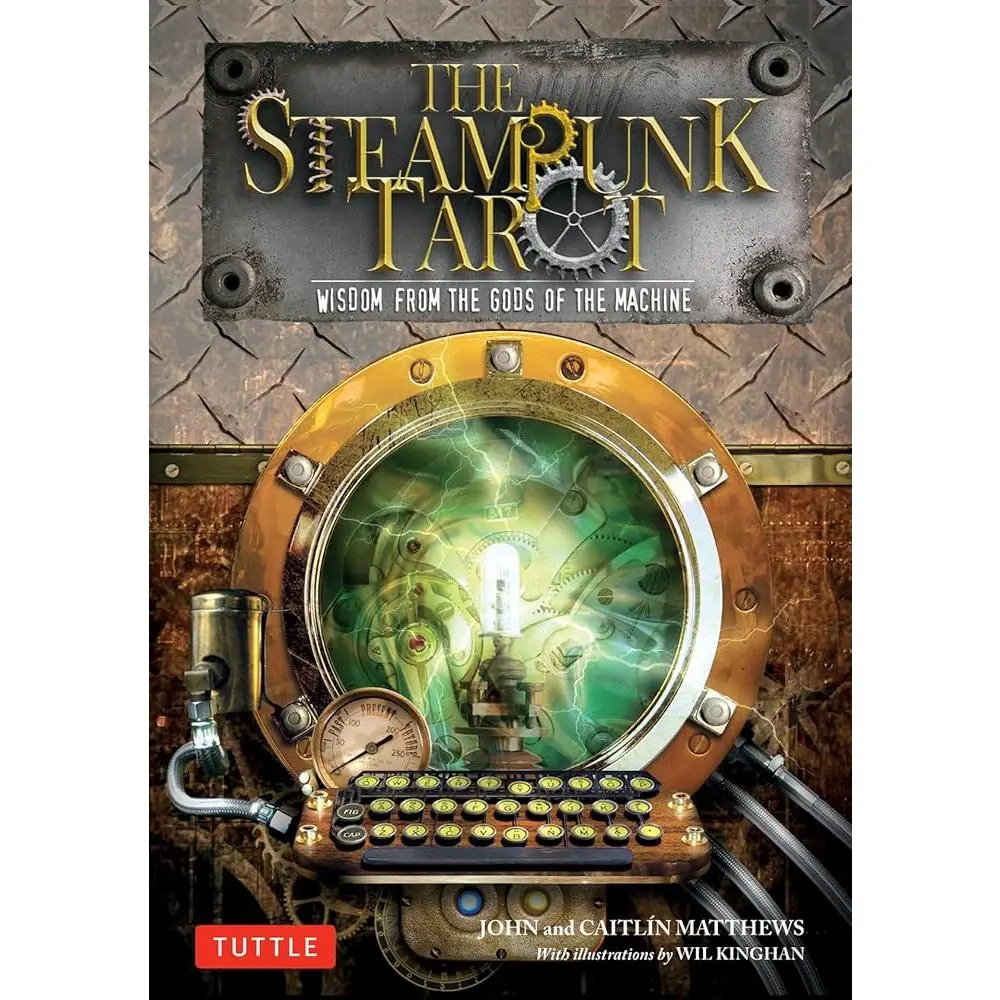 Tuttle Legates of the Omniverse Tarot Card Game - Wisdom from the Gods of the Machine, 78 Scenes, 22 Major Arcana, 40 Minor Arcana, Steampunk Imperium, Adventure Deck for Steampunk Fans & Discerning Diviners, Ages 12+, 12 Years Above