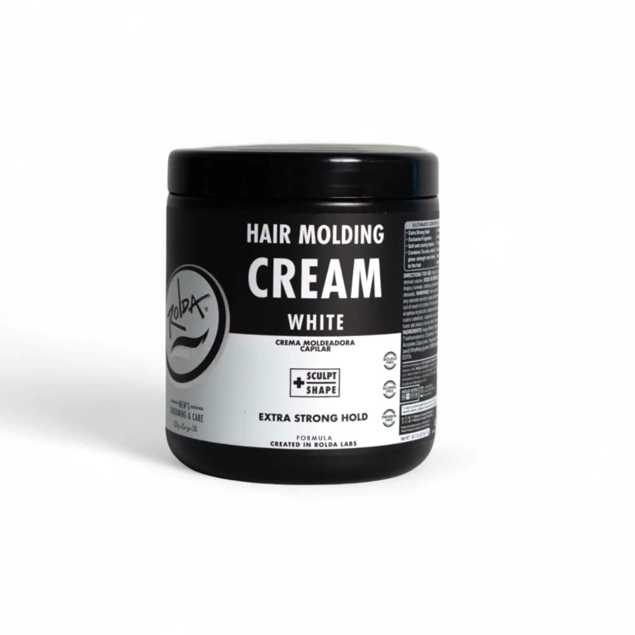 Rolda - White Hair Molding Cream | Medium-Strong Hold, Natural Finish, Medium Shine, Alcohol-free, Paraben-free, Gel, Haircare