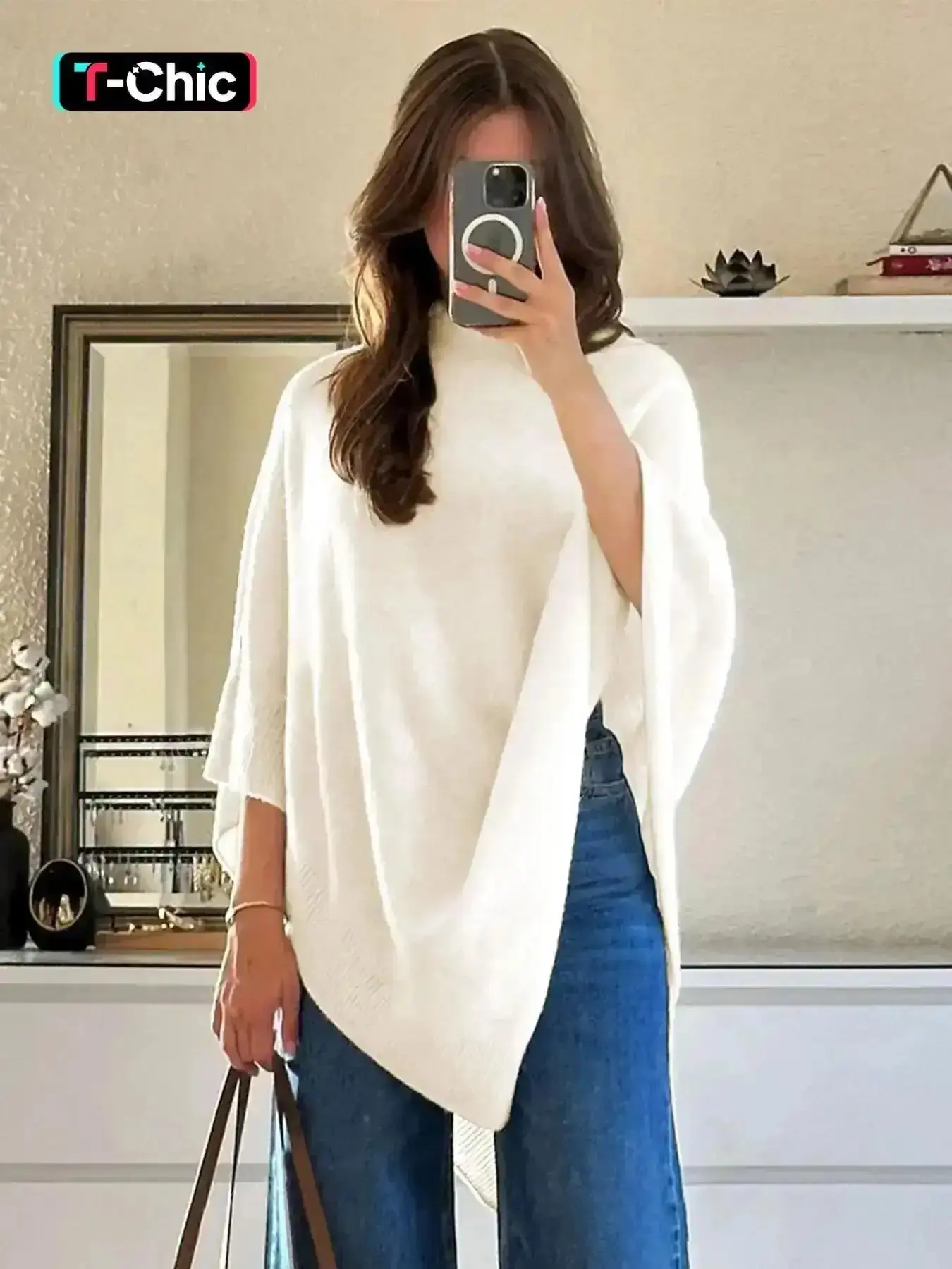 Women's Plain Loose Elegant Fashion Knit Shawl, Fall and Winter Mid-Weight Wrap, Stylish Versatile Accessory for Ladies, Trendy Solid, Provides Soft Skin Friendly Comfort, Comfortable Everyday Fit