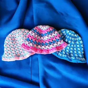 Crochet Granny Stitch Bucket Hat