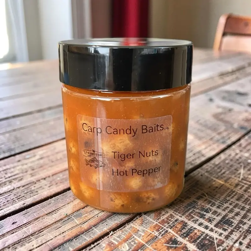 Carp Candy Baits, Flavored Tiger Nuts Hot Pepper Fishing Bait for Attracting Anglers
