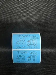 Rectangle "Thank you UPS" Sticker
