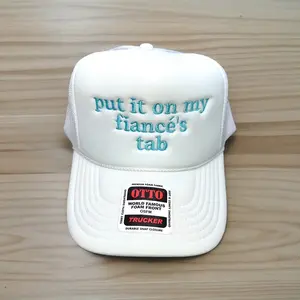 Put it on my fiance’s tab, embroidered, funny hat, Bachelorette Party Bridal Shower, Fiancé gift, summer, accessories, bride hat, custom hat