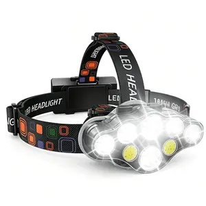 2026 Upgraded Super Bright LED Headlamp Rechargeable, 30W High Power 8 Modes Headlight with Red SOS, IPX4 Waterproof & 90° Adjustable, Comfortable USB-C Flashlight for Camping, Running, Fishing, DIY Repair