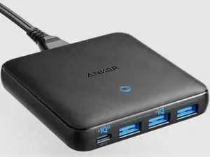 USB C Fast Charger Anker 65W 4 Port PIQ 3.0 & GaN Fast Charger Adapter PowerPort