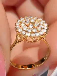 1 PC Gorgeous Cubic Zirconia Ring For Women For Wedding Engagement Rings Anniversary Party Band Jewelry Valentine's Day Gift