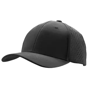 VEVOR Baseball Cap, Plain Baseball Hat with Breathable Fabric, Adjustable Size, Lightweight Summer Thin Sports Caps Ideal for Running, Workouts, or Outdoor Activities, 1 Pc, Black