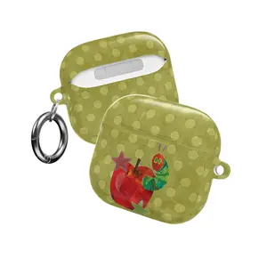 The Very Hungry Caterpillar AirPods Case, Eric Carle Bookworm Teacher Gift, Kids Book Nostalgia Cover, Cute Apple Worm Art, Back to School Aesthetic Accessory, Case for AirPods Pro/Pro 2, AirPods 1/2/3/4