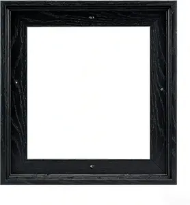 Canvas Floater Frame for 20"x20" Paintings,Square Floating Frame for 0.6"-0.9" Depth Canvas Art, Oil Painting Floating Frames (20"x20",Black)