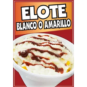 Elote Blanco o Amarillo Sticker Window Decal Truck Concession Vinyl Restaurant Wall poster Sticker Food Decal Sign