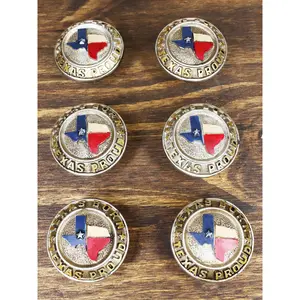 Set Of 6 Western Texan Map Texas Born And Proud Drawer Cabinet Furniture Knobs