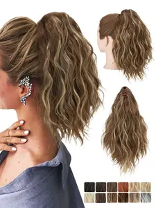13 Inch Short Wavy Ponytail Extension, Natural Fluffy Hair Piece, Synthetic Hair Extensions for Women & Girls, Suitable for Daily Use, Synthetic Soft Hairpieces