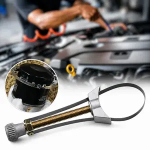 Flexible Band Adjustable Oil Filter Removal Wrench, for Household DIY Car Repair & Auto Shop Filter Dismantling, Practical Vehicle Maintenance Gadget, Adjustable Range Convenient for Different Size Oil Filters
