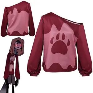 Helluva Cosplay Boss Stolas Fantasy Sleepwear Bear Claw Top Costume Disguise For Girls Women Adult Halloween Carnival Party Suit