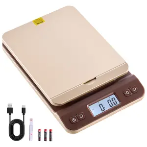 VEVOR Digital Shipping Postal Scale, 0.1 oz High Accuracy, 88 lbs Postal Scale with Hold/Tare/Auto-off Function, Flip Holder Design & Easy Calibration, Fit for Home and Office Use, Battery Included