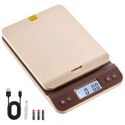 VEVOR Digital Food Scale - 0.1 oz Accuracy, 88 lbs Capacity, 2-in-1 Hold & Tare, Flip Cover, Auto-Off, Easy Calibration, 100° Envelopes Fit, Durable & Stable ABS Plastic, Battery Included, Unit Toggle, for Home/Office