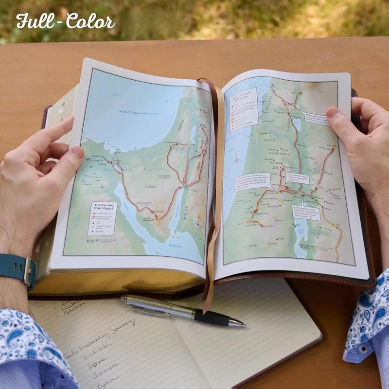 KJV Holy Bible, Giant Print Full-size Faux Leather, Pink, King James Version, Thumb Index & Ribbon Marker, English, Christian Art Gifts