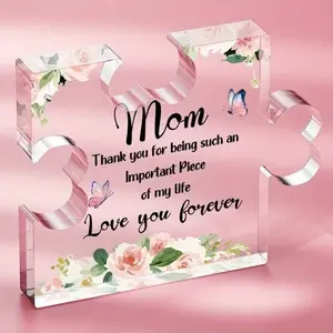 Mom Gifts Acrylic Plaque Decor, Christmas Gifts for Mom, Beautiful Engraved Plaque for Mom, Perfect Birthday Gift Idea, Decorative Plaque