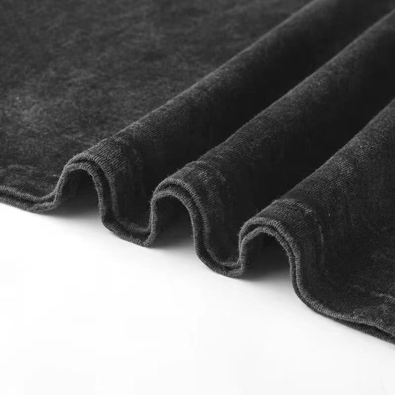 3Pcs Women's Acid Washed Cotton T-Shirts Unisex Loose Fit Half Short Sleeves Oversized Casual Solid Streetwear Tops Vintage Classic Fit for Fitness