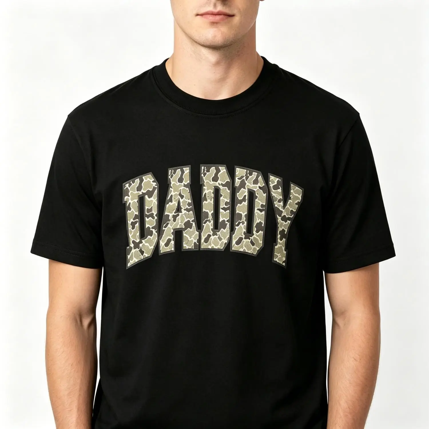 My Daddy My Hero Camouflage DADDY Shirt for Every Amazing Daddy Varsity Style Camo DADDY T-Shirt - Casual & Stylish for Everyday Wear DADDY Camo Varsity Tee The Ultimate Shirt for Every Proud Daddy