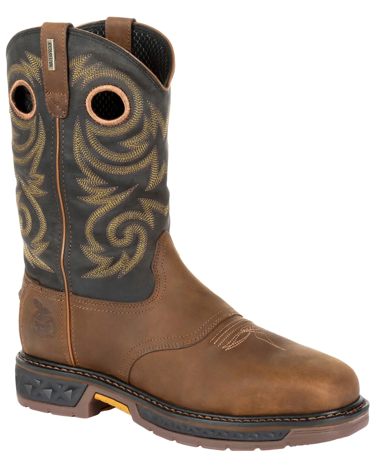 Georgia Boot Men's Men'S Carbo-Tec Lt Waterproof Western Work Steel Toe - Gb00267