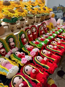 Handmade Crochet Our Lady of Guadalupe Doll Cute – Religious Catholic Gift & Home Decor